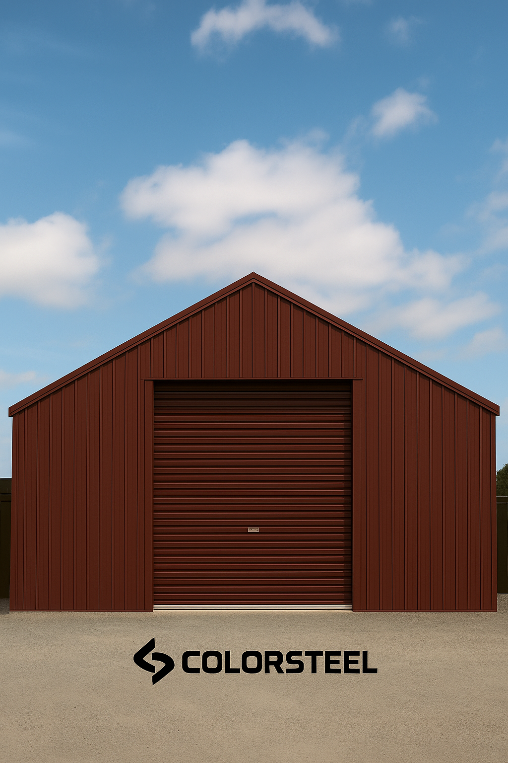 Colorsteel Roller Garage Door 2.4M High- Choose Width