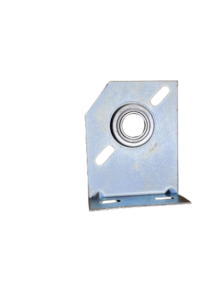 Spring pole bracket sectional panel door