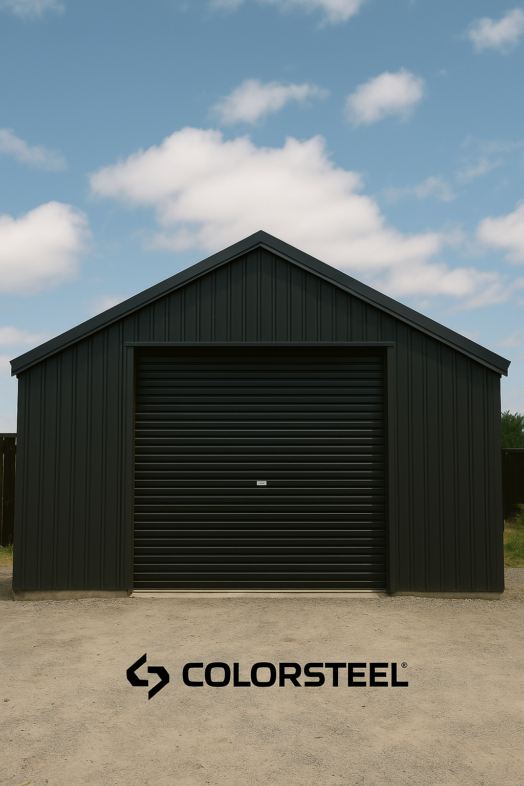 Colorsteel Roller Garage Door 2.4M High- Choose Width