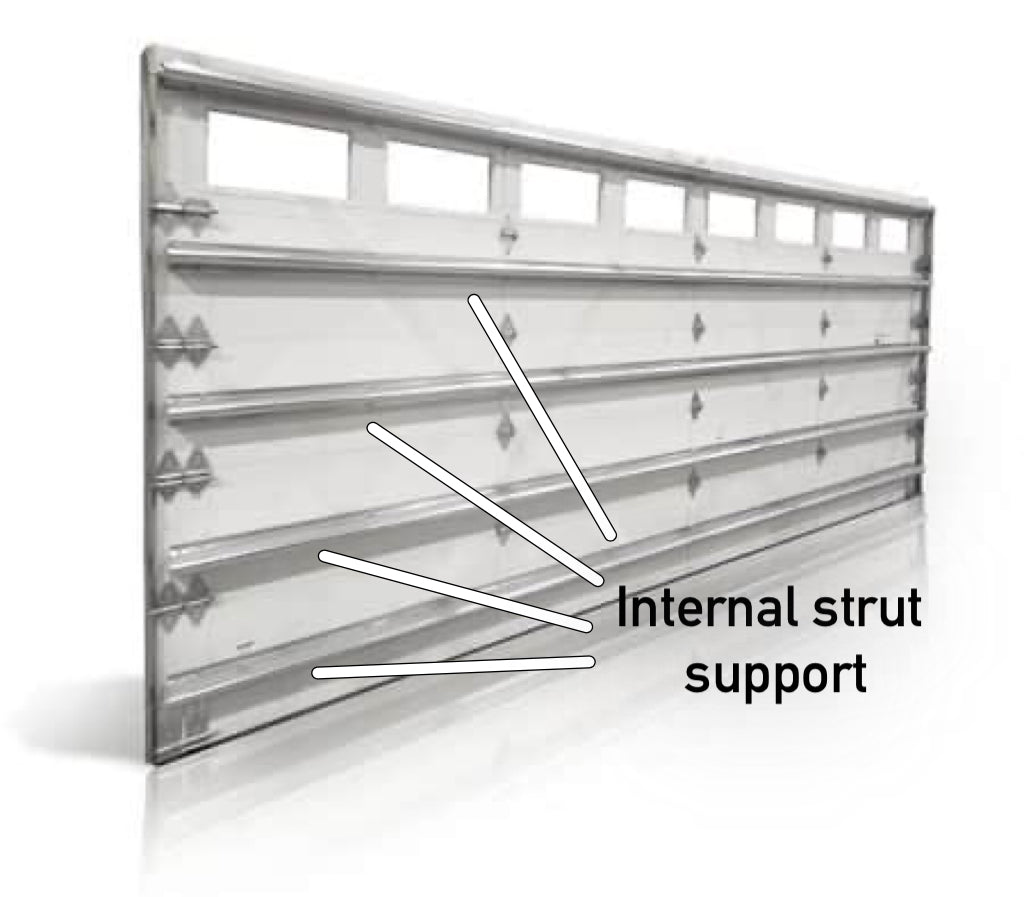 Garage door strut/support bar