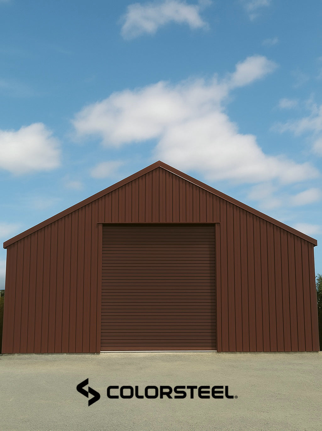 Colorsteel Roller Garage Door 2.4M High- Choose Width