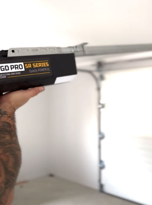 Installation Guide:  Sectional Garage Door Motor step by step PGD PRO SR series S1000N