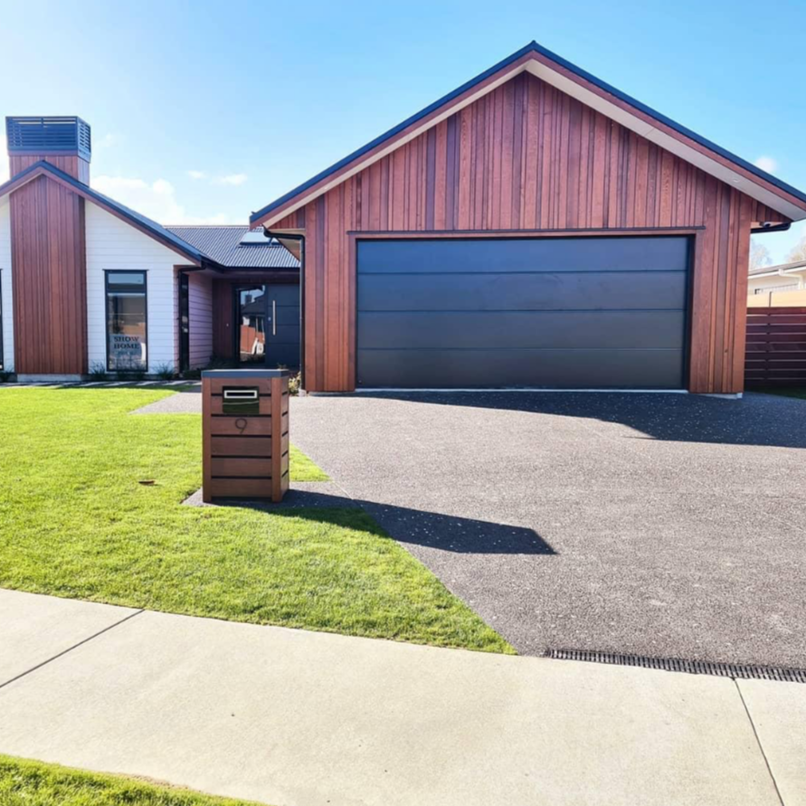 DOUBLE- Insulated Sectional Panel Garage Door (2.1M high choose your custom width)