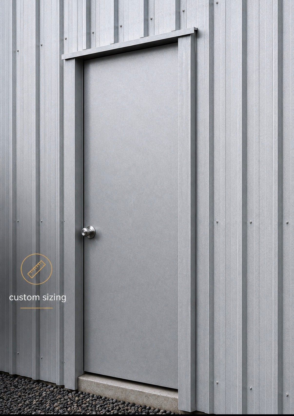 Personal Access Door Custom Size In Zincalume