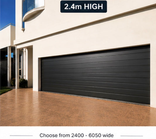 Colorsteel Rib-line Smooth Sectional Door 2400h And Choose From 2450w-6050 Wide
