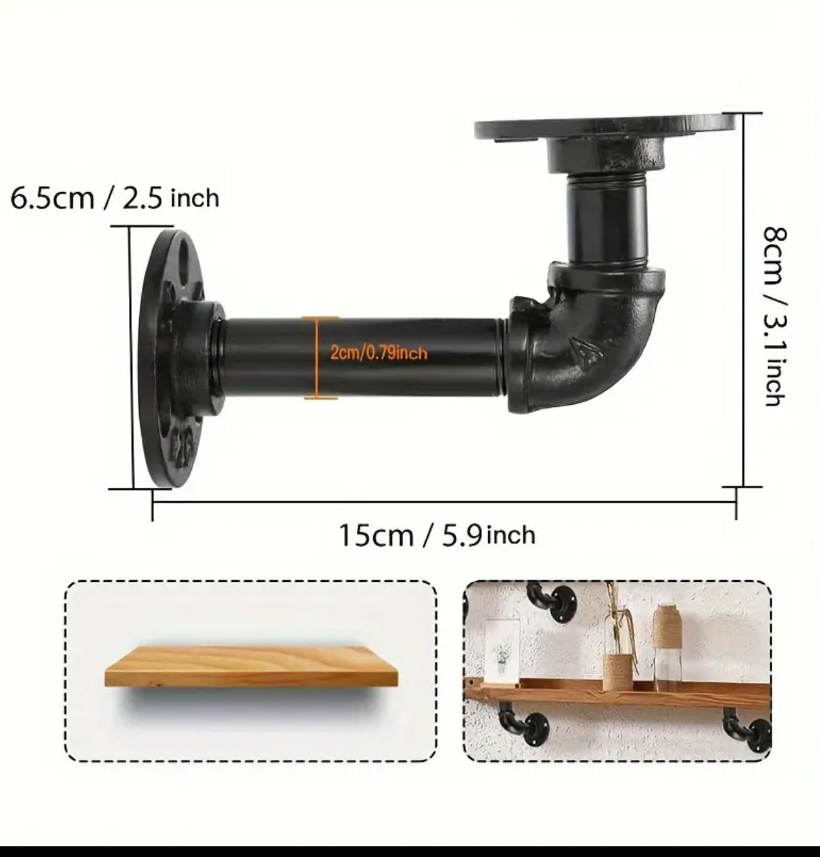 Pipe Shelve Bracket