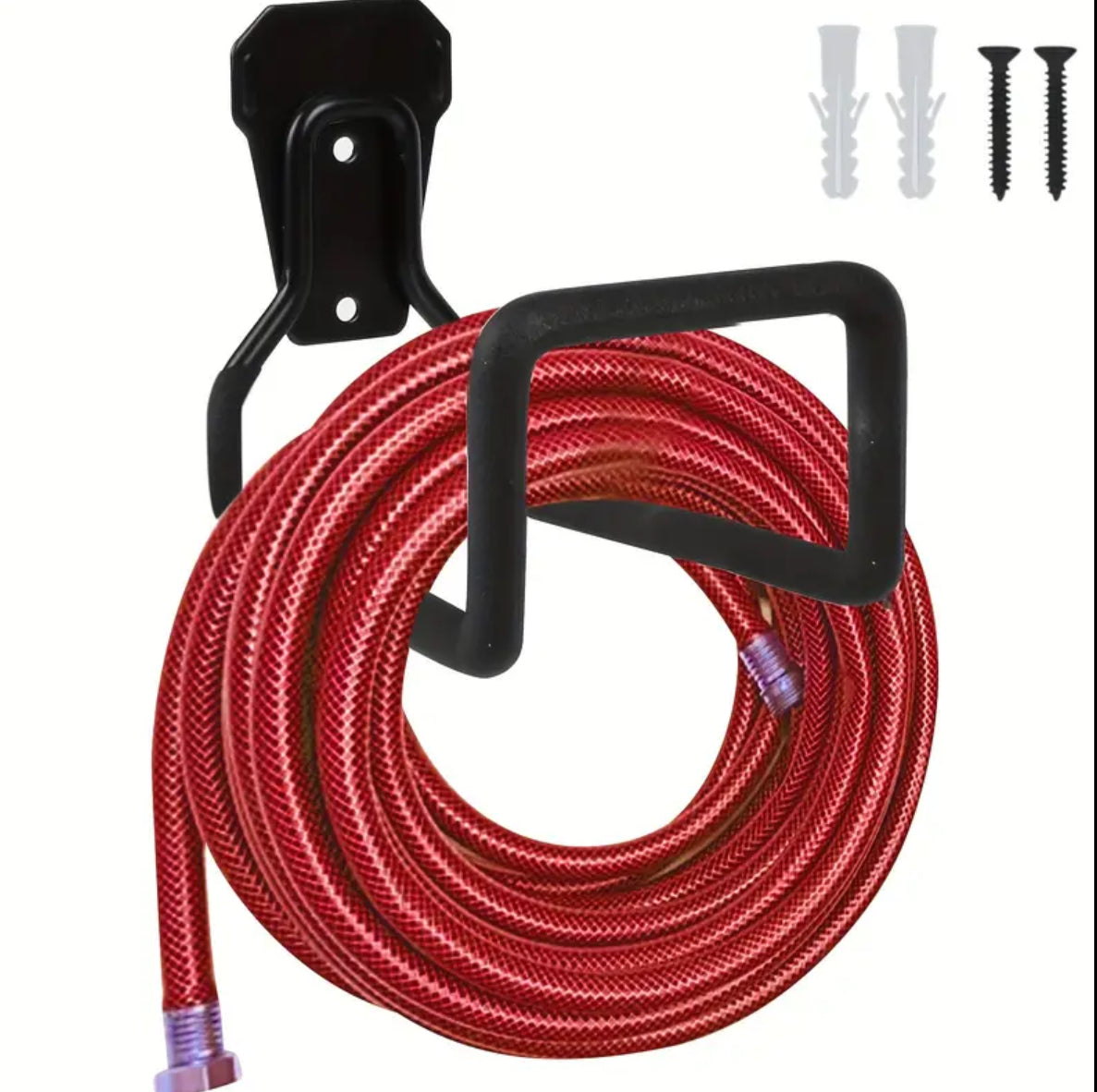 Wall mounted hose/lead hook