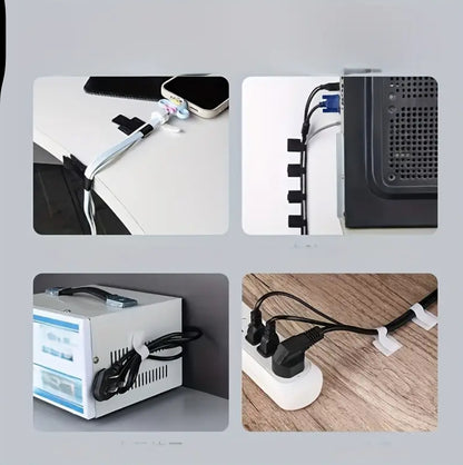 10-Pack Self-Adhesive Cable Organizers