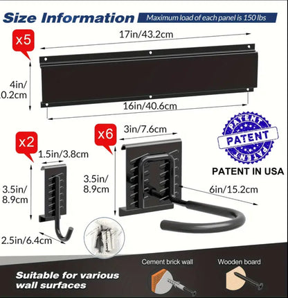 Wall Bike Rack x6 Bikes