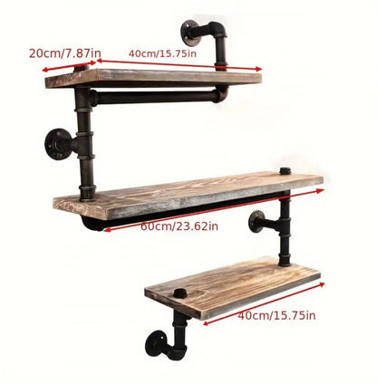 Pipe Shelves, 3 Tier