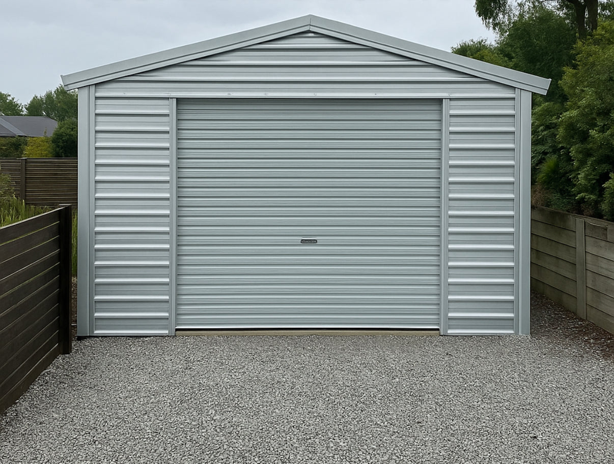 Cheap Set Size Roller door 3000h x 3050w in Zincalume/Silver