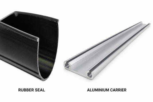Garage Door Bottom Seal Kit NZ – Seal + Aluminium Carrier (Complete Kit, Fits Most Doors)