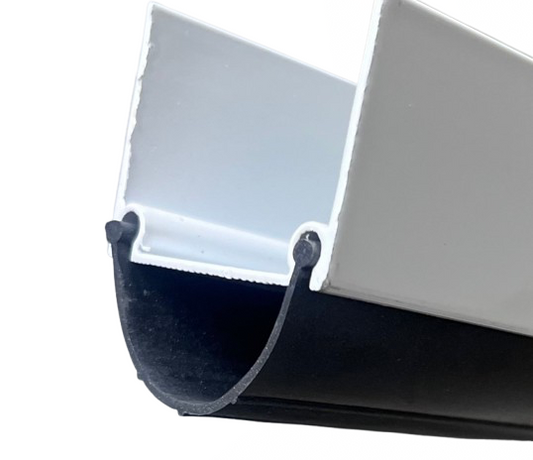 Aluminium bottom garage door capping rubber seal carrier Per 1.5M
