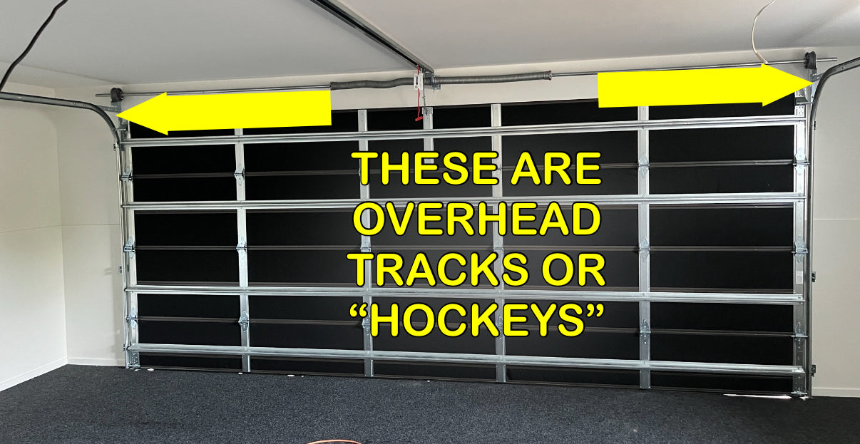 Garage Door Tracks. (Hockeys) Sold As Pair 2250mm Max Door Height
