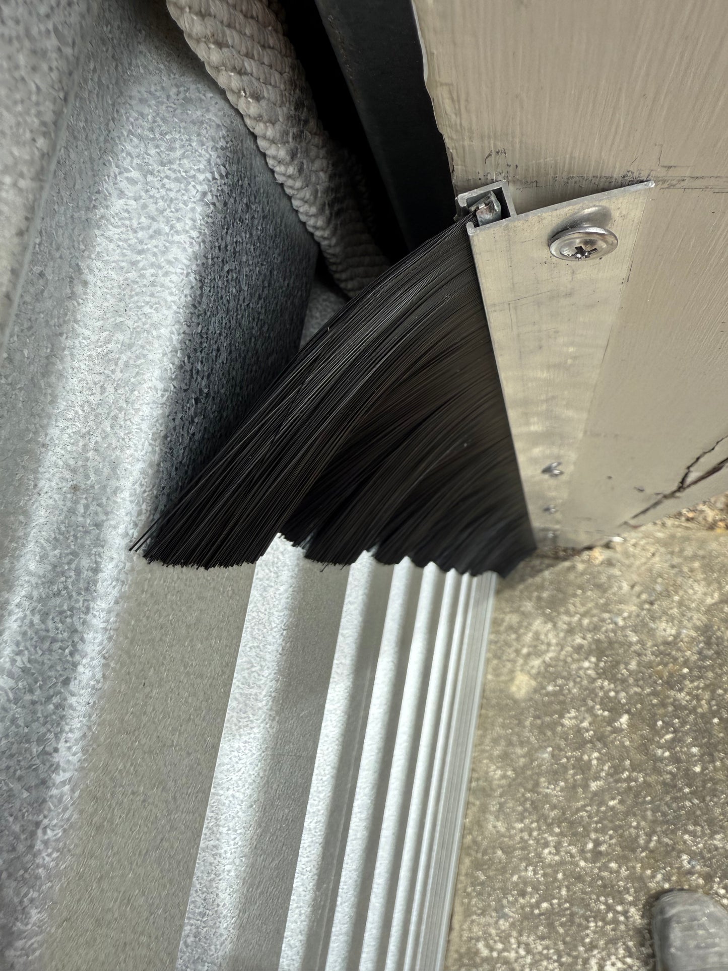 Roller Garage Door Side Brush Seal. Universal Fit All NZ Roller Doors