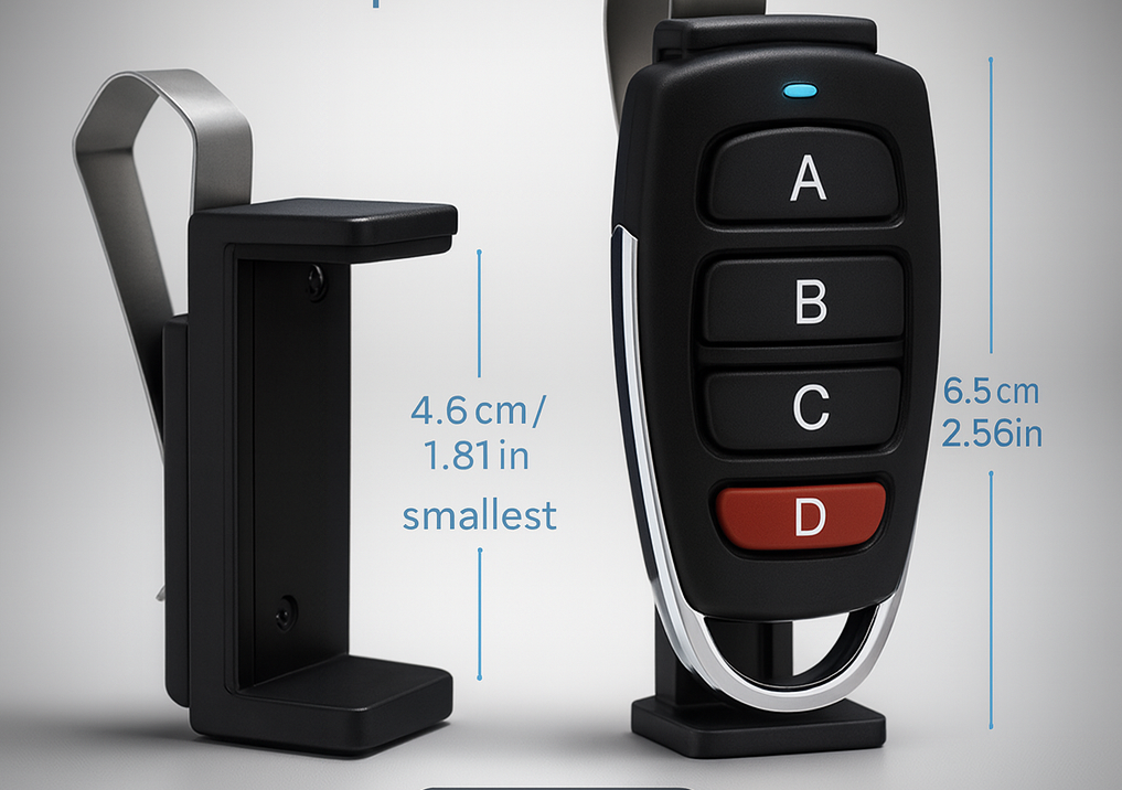 Garage & Gate Remote Sunvisor clip adjustable
