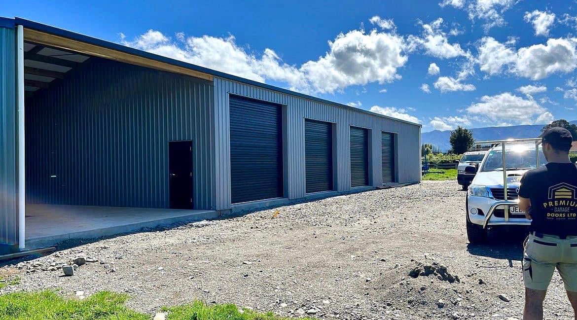 Roller Door for business/industry Enter custom frame size, add extras, order online. NZ made and supplied